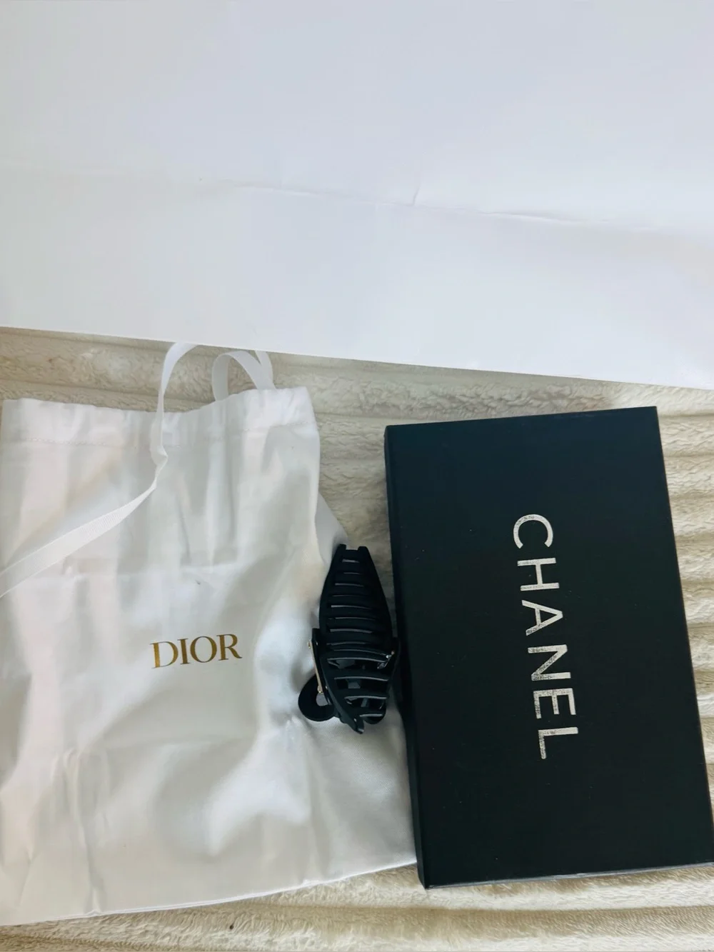Set of 3 empty shopping bags / dust bags / box